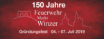Logo 150 Jahre Feuerwehr Winzer