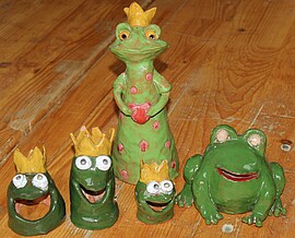 Banner Lustige Eulen, schräge Vögel und Frösche zum Küssen aus Ton