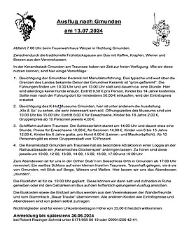 Banner Ausflug nach Gmunden