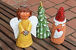 Logo Alles um die zauberhafte Weihnachtszeit: Anhänger für den Adventskranz: Engel, Nikoläuse, Elche